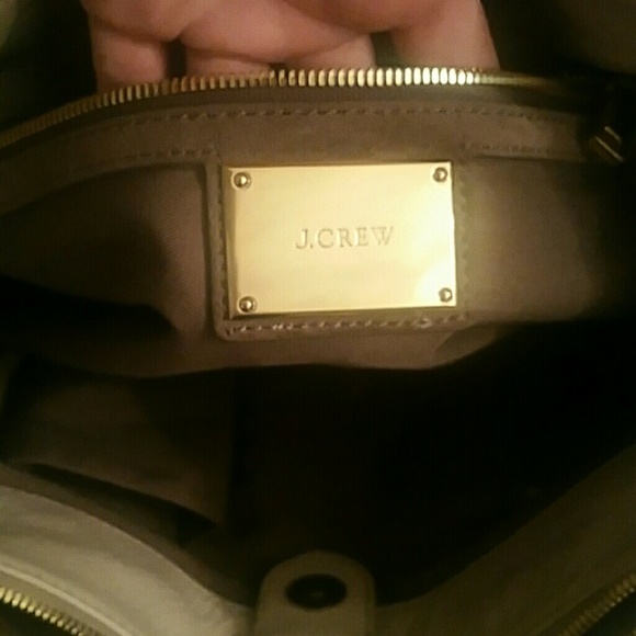 Gorgeous J.Crew cream leather purse gold hardware - Picture 5 of 8